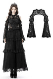 Gothic bell sleeves cold shoulder lace cape BW099