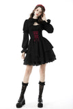 Gothic lolita bishop sleeve jacquard cape BW100