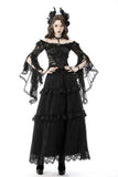 Gothic mesh bell sleeves sexy finger hook lace cape BW103