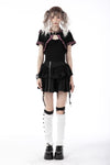 Gothic lolita pink plaid cat ear hoody cape BW105