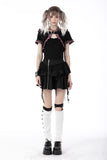 Gothic lolita pink plaid cat ear hoody cape BW105