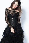 Gothic four buttons corset CW023 - Gothlolibeauty