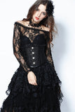 Gothic four buttons corset CW023 - Gothlolibeauty