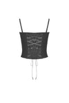 Tie up bust metal buckle punk corset CW029