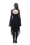 Gothic lace sexy dress with cat ear shape on top DW139 - Gothlolibeauty