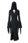 Holloween gothic slit hem witch sleeve hooded dress DW200 - Gothlolibeauty