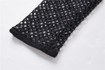 Punk metal studded mesh midi dress DW204 - Gothlolibeauty