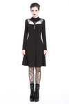 Punk cool hollow lace-up midi dress DW208 - Gothlolibeauty