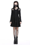 Punk sexy slit hooded dress DW215 - Gothlolibeauty