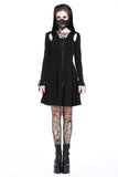 Punk sexy slit hooded dress DW215 - Gothlolibeauty