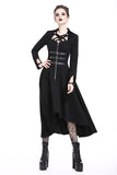 Punk buckle zippered long dress DW219 - Gothlolibeauty