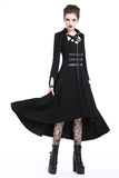 Punk buckle zippered long dress DW219 - Gothlolibeauty