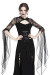 Gothic lacey hooded side slits maxi dress DW244 - Gothlolibeauty