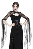 Gothic lacey hooded side slits maxi dress DW244 - Gothlolibeauty