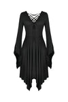 Gothic modol lace up chest midi dress DW345 - Gothlolibeauty