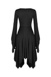 Gothic modol lace up chest midi dress DW345 - Gothlolibeauty