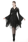 Gothic lace hollow shoulders kimono dress DW380 - Gothlolibeauty