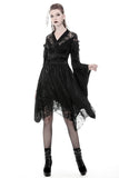 Gothic lace hollow shoulders kimono dress DW380 - Gothlolibeauty