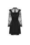 Gothic doll frilly lace velvet dress DW431