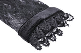 Gothic doll frilly lace velvet dress DW431