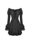 Gothic doll tie up bust off the shoulders dress DW441