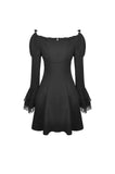 Gothic doll tie up bust off the shoulders dress DW441