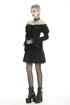 Gothic doll tie up bust off the shoulders dress DW441