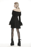 Gothic doll tie up bust off the shoulders dress DW441