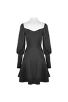 Gothic witch lace up longsleeves dress DW443