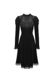 Gothic doll puff sleeves velvet dress DW447