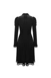 Gothic doll puff sleeves velvet dress DW447