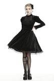 Gothic doll puff sleeves velvet dress DW447