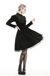 Gothic doll puff sleeves velvet dress DW447