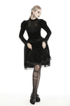 Gothic doll puff sleeves velvet dress DW447