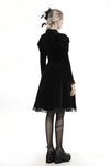 Gothic doll puff sleeves velvet dress DW447