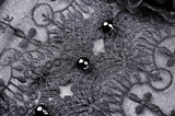 Gothic doll puff sleeves velvet dress DW447