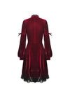 Gothic ghost blood cross velvet dress DW448