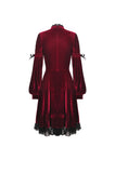 Gothic ghost blood cross velvet dress DW448