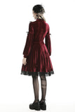 Gothic ghost blood cross velvet dress DW448