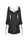 Gothic ghost white collar dress DW450