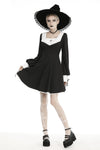 Gothic ghost white collar dress DW450