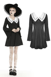 Goth cross white doll collar dress DW453