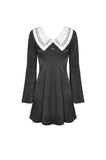 Goth cross white doll collar dress DW453