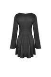 Goth cross white doll collar dress DW453