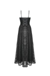 Gothic court velvet lace maxi dress DW465