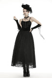 Gothic court velvet lace maxi dress DW465