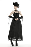 Gothic court velvet lace maxi dress DW465