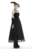 Gothic court velvet lace maxi dress DW465