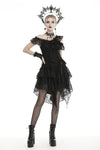 Gothic ghost irreqular frilly dress DW466