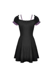 Harajuku purple black cross sweet cool rebel dress DW468